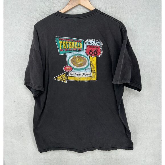 Vintage Route 66 Shirt Mens 2XL Custers Frybread Indian‎ Country Graphic Tee - Picture 1 of 10